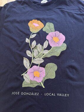 NEW Jose Gonzalez Concert Tee T-Shirt Local Valley Merch Unisex M